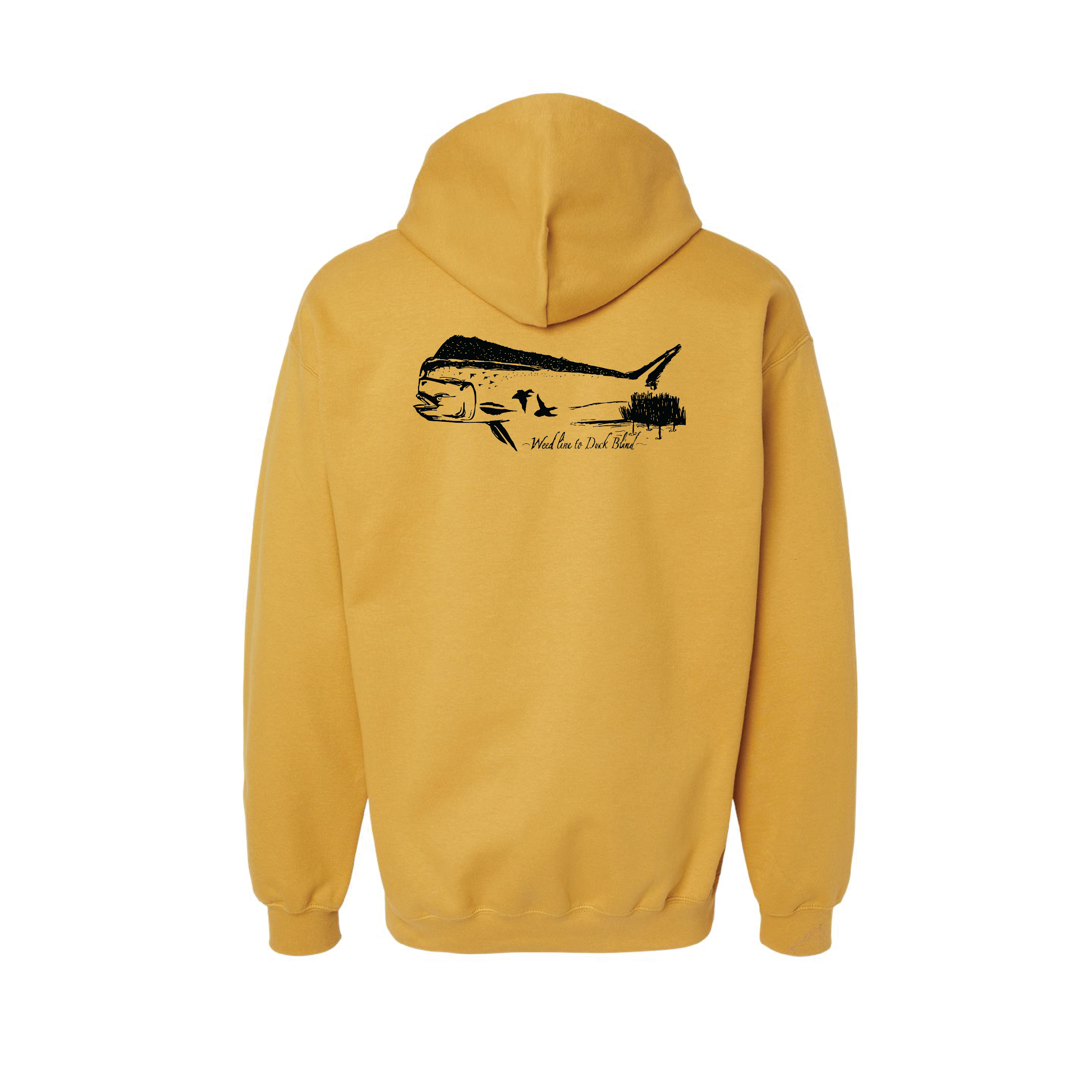 Weed Line To Duck Blind Hoodie